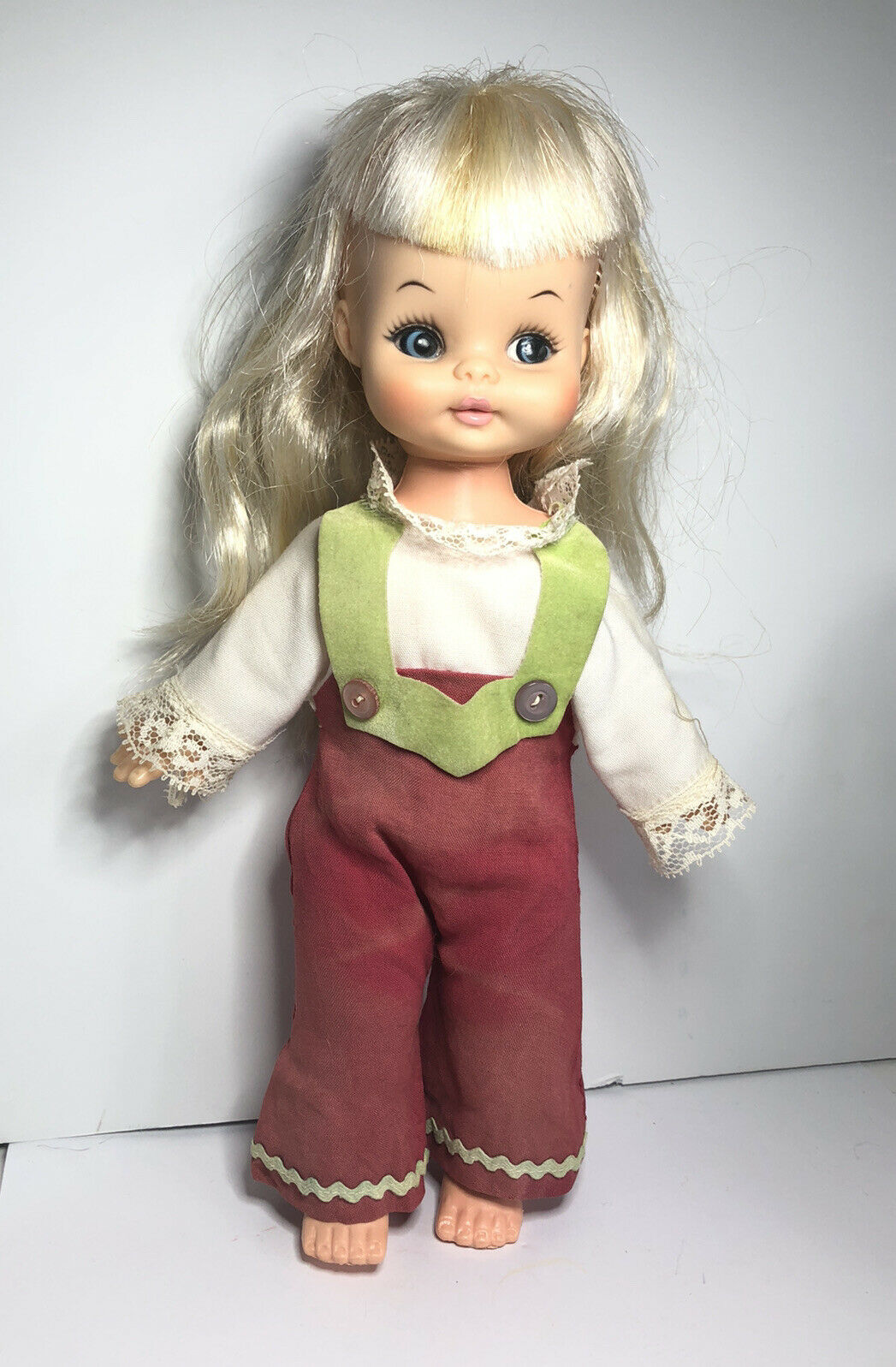 Adorable Vintage Horsman Blonde Girl Doll Approx 11”