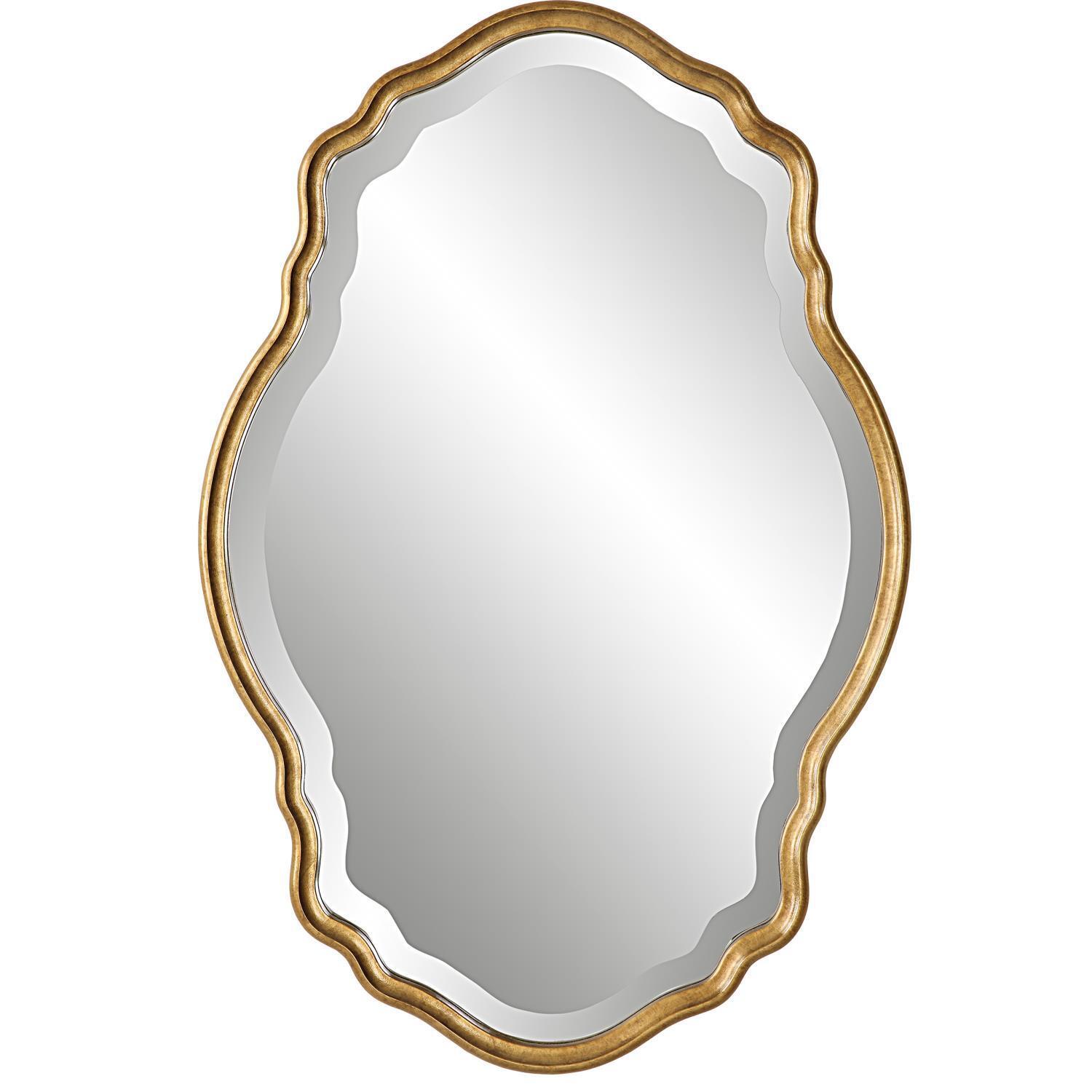Uttermost Mdf And Glass Mirror With Gold Finish W00525