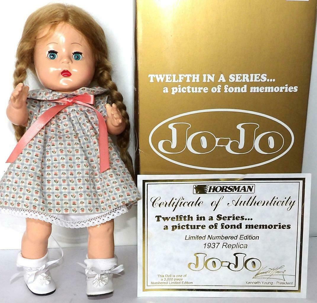 Horsman JO-JO Joined Hard Plastic Reproduction 1937 Limited Edition Doll