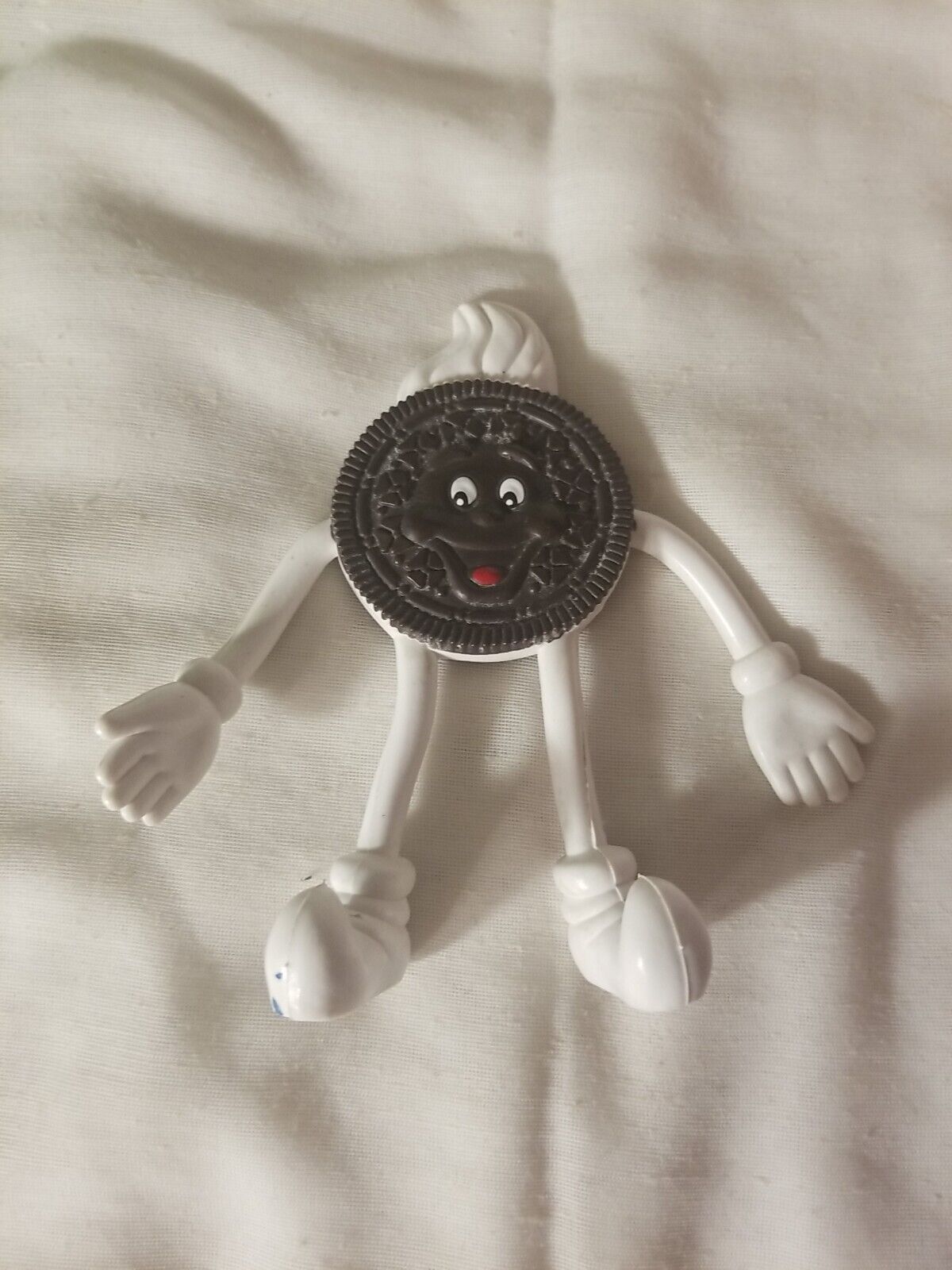 Vintage Bendable Oreo Cookie Figure! 1991 Nabisco Mascot Rubber Man Toy!