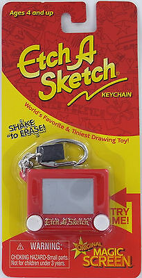 Etch A Sketch Keychain Keyring Toy Classic Retro Mini Shake Erase Retired Doll