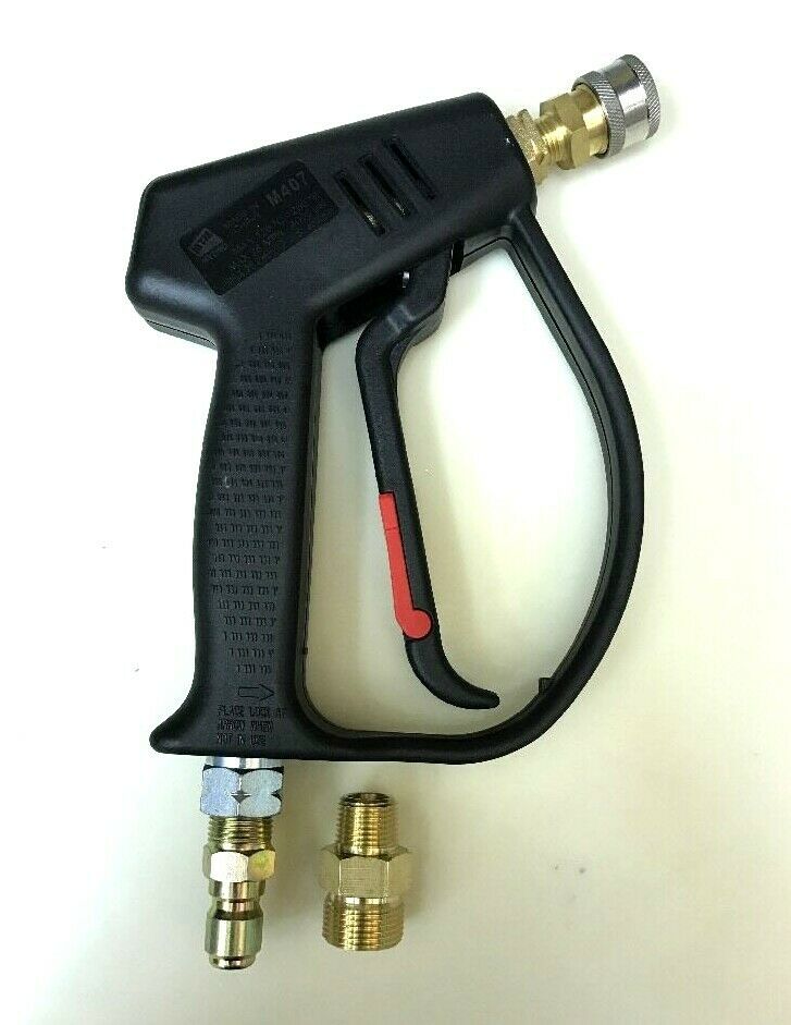 Mtm M407 Power Pressure Washer Gun With Coupler For Tips 4000psi M22 Or 3/8plug