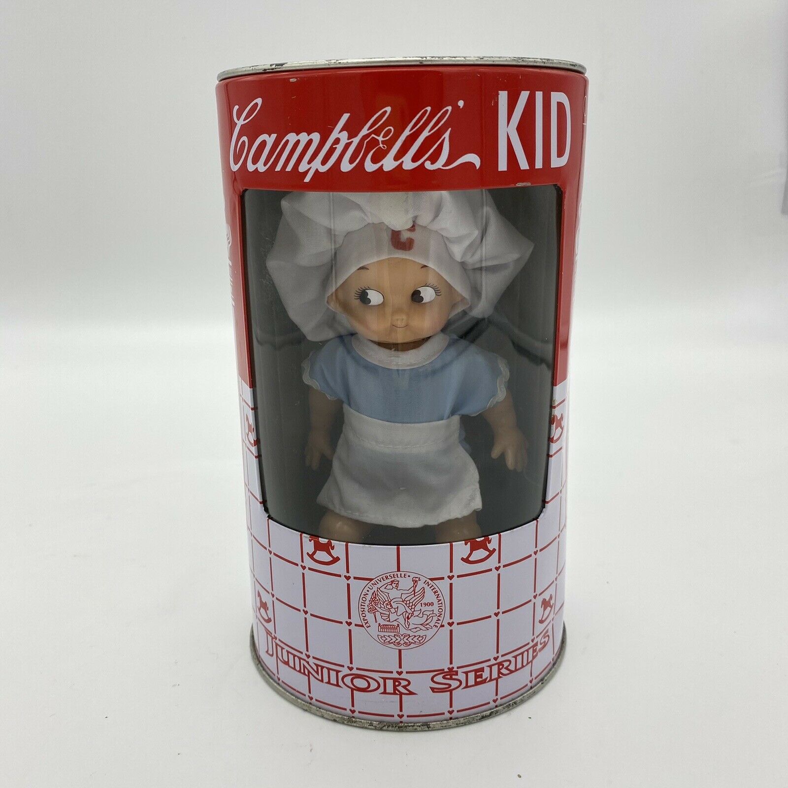 Vintage Horsman Campbells Kids Junior Series Girl Chef Doll in Piggy Bank 1990's