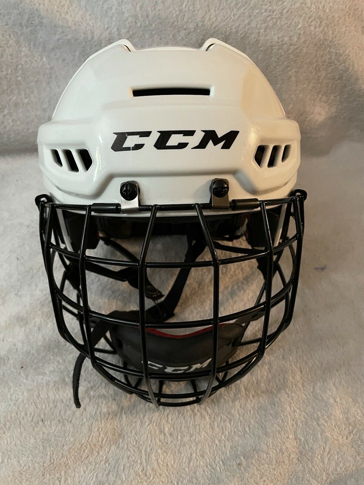 CCM Fitlite FL500 Hockey Helmet Combo Size Small/Medium  White