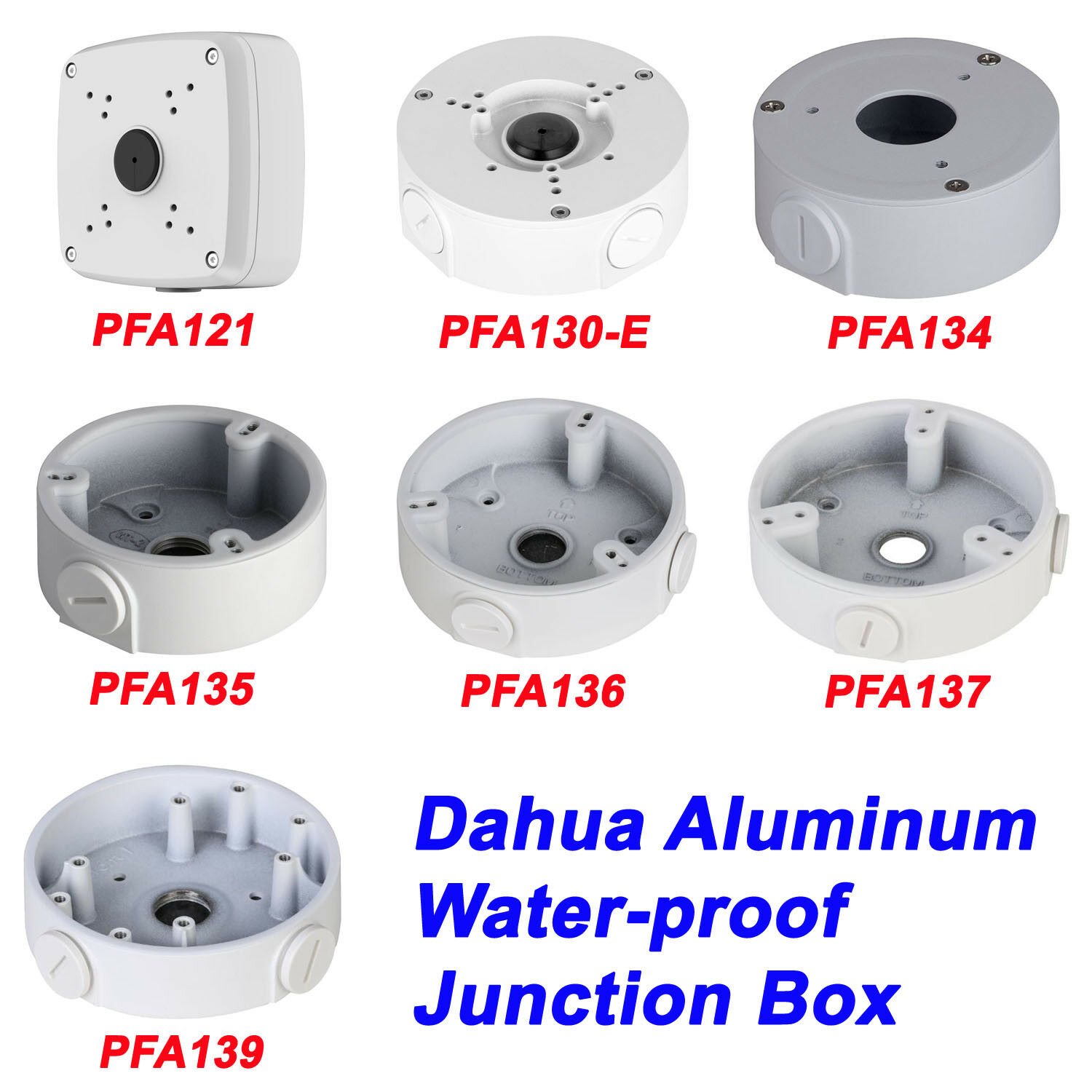 Dahua Pfa121 Pfa130-e Pfa136 Pfa139 Water-proof Aluminum Junction Box Wall Mount