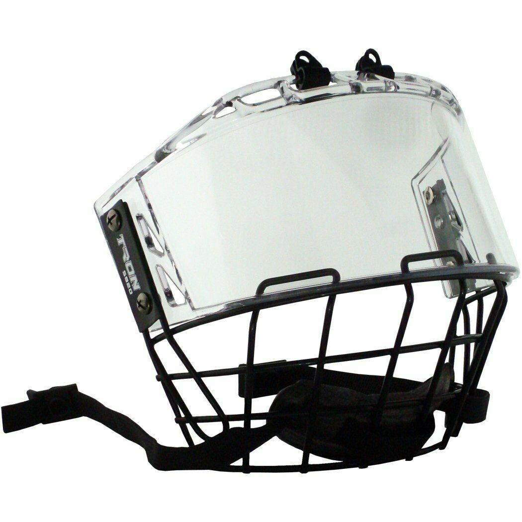 Tronx S920 Senior Hockey Hybrid Helmet Cage And Shield Combo Full Face Shield