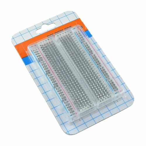 1/2/5/10 Pcs Mini Universal Clear Solderless Breadboard 400 Contacts Tie-points