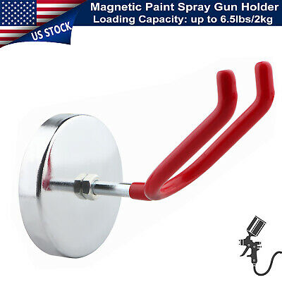 Heavy Strong Durable Magnetic Spray Gun Holder Wall Mounted Hook Tool